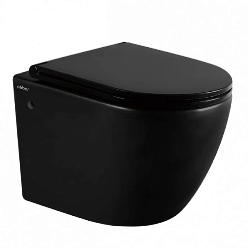 Унитаз подвесной Abber BEQUEM черный матовый - фото 2