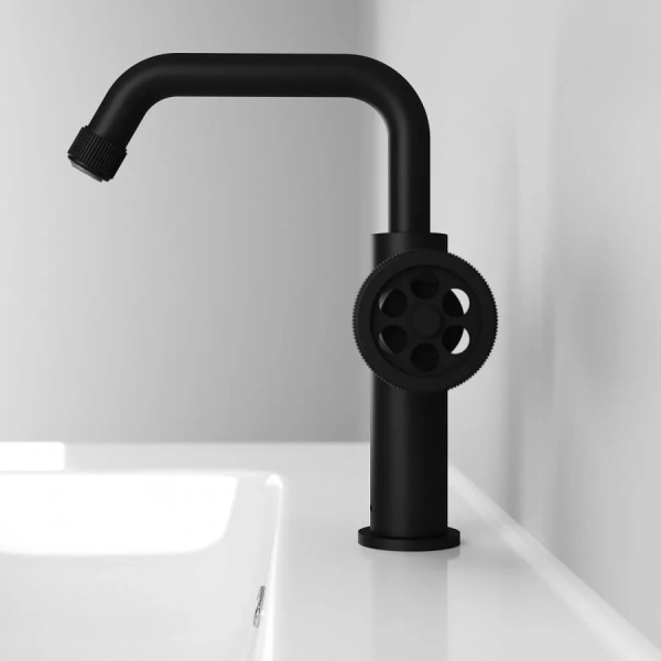 Смеситель для раковины IDDIS Grange черный GRABLR0i01 (детальная фотография), современные, hi-tech