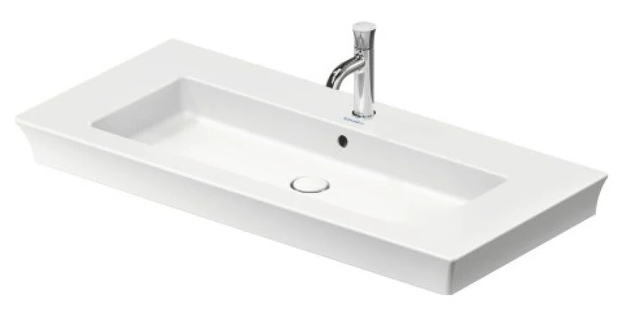 Раковина Duravit White Tulip 105.5 см белая 2363100000 (детальная фотография)