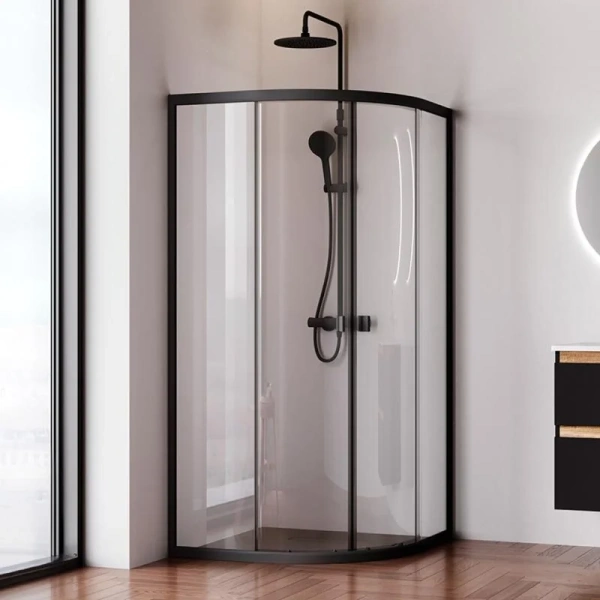 Душевой уголок AM.PM X-Joy 90x90 см без поддона W88G-205-090BT64 (детальная фотография), современные, hi-tech