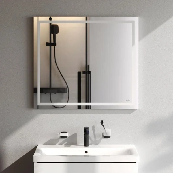 Зеркало с подсветкой Am.Pm Gem 80 см универсальное M91AMOX0801WG (детальная фотография), полотно