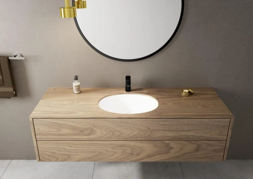 Смеситель для раковины Hansgrohe Vernis Blend черный матовый 71580670 (детальная фотография), современные, hi-tech