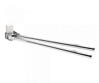 Полотенцедержатель WasserKRAFT Leine хром/белый