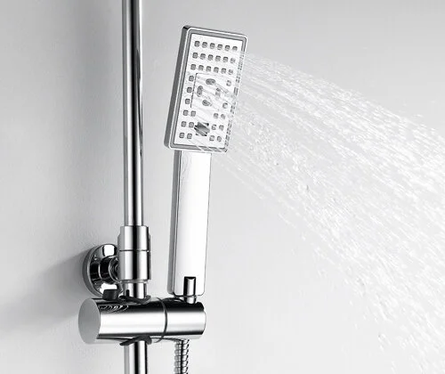 Душевая стойка WasserKRAFT хром A17702 (детальная фотография), настенные