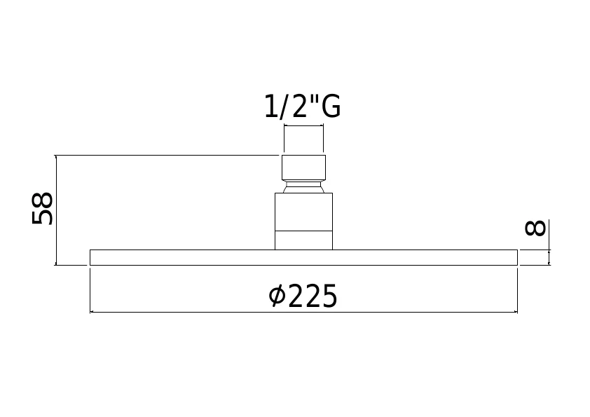 Верхний душ Paffoni Master сталь ZSOF074ST (детальная фотография), верхние души