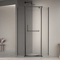 Душевой уголок RGW Passage PA-081B 90x90 см профиль черный, стекло прозрачное