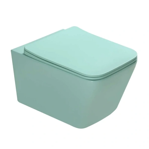 Унитаз подвесной SantiLine светло-зеленый SL-5007LG (детальная фотография)