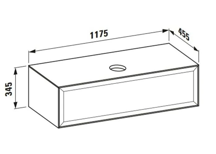 Тумба под раковину подвесная Laufen The New Classic 120 см белый глянец 4.0602.1.085.631.1 (детальная фотография), в наличии