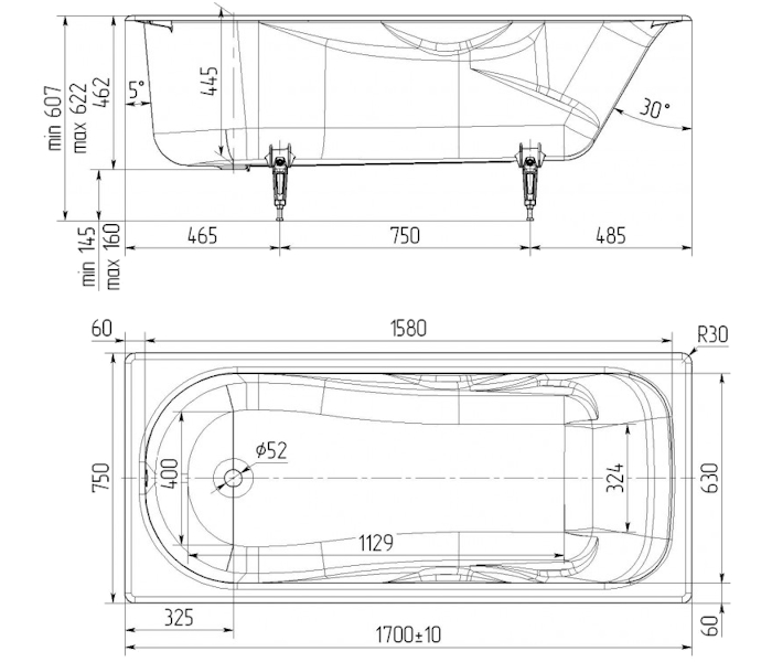 Схема (детальная фотография), прямоугольные