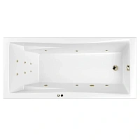 Ванна гидромассажная Whitecross Palace 0104.180080.100.LINE.BR, 180 x 80 см, форсунки бронза