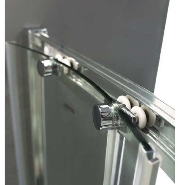 Душевой уголок Cezares Anima 90х90 см рифленое стекло ANIMA-W-A-2-90-P-Cr (детальная фотография), хром