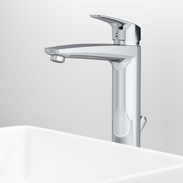 Смеситель для раковины AM.PM Gem с донным клапаном хром F9092200 (детальная фотография), по запросу