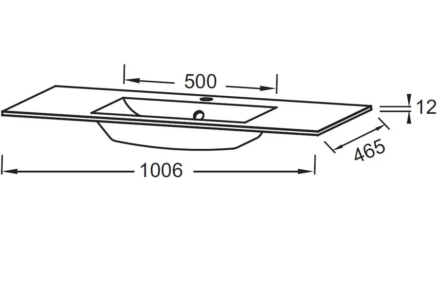 Раковина мебельная Jacob Delafon Sherwood 100 см матовый белый EB1830RU-DE1 (детальная фотография), современные, hi-tech