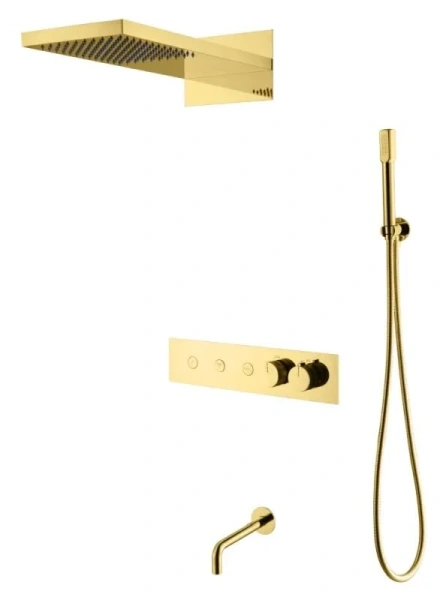 Душевой комплект Boheme Fusion золото 131-2-G (детальная фотография)