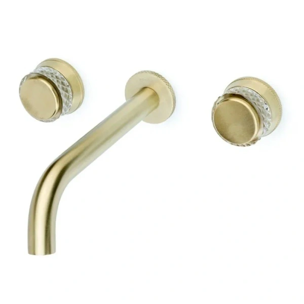 Смеситель для раковины Boheme Aura золото матовое 152-2-MG-A (детальная фотография)