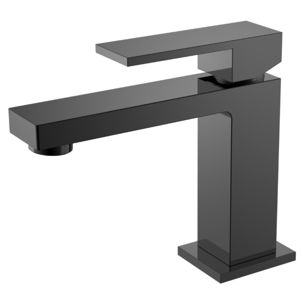 Смеситель для раковины Boheme Qubic графит глянцевый 471-SGM (детальная фотография)