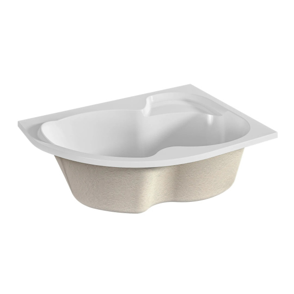 Ванна акриловая 1Marka Aura 150х105 см правая 01ау1510п (детальная фотография), современныe, hi-tech