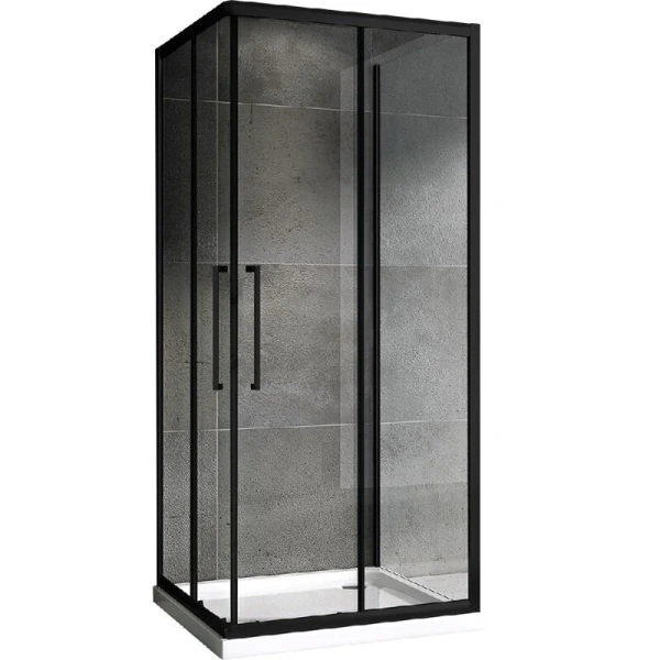 Душевой уголок Abber Schwarzer Diamant 100х100 см пристенный AG02100BH-S100B (детальная фотография)