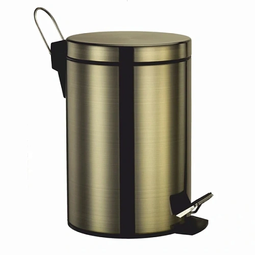 Мусорное ведро WasserKRAFT светлая бронза - фото 5