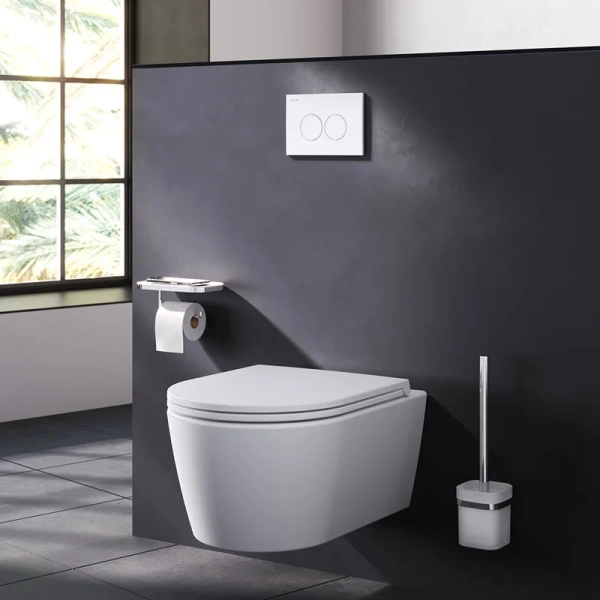 Клавиша смыва Am.Pm ProC белая глянцевая I070101 (детальная фотография) index_1