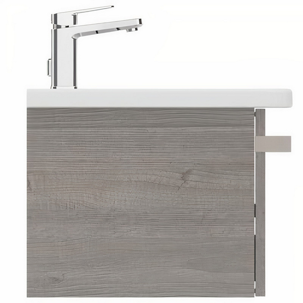 Тумба под раковину подвесная Ideal Standard Tonic II 80 см светло-серое дерево R4303FE (детальная фотография), 80 см