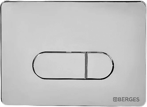 Клавиша смыва BERGES Novum D3 хром глянец - фото 1