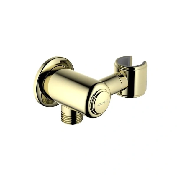 Шланговое подключение Акватек Классик полированное золото AQ2462PG (детальная фотография)