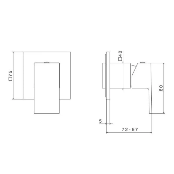 Смеситель для душа Kerama Marazzi Futura черный матовый 66475EKM.01.093 (детальная фотография), для душа