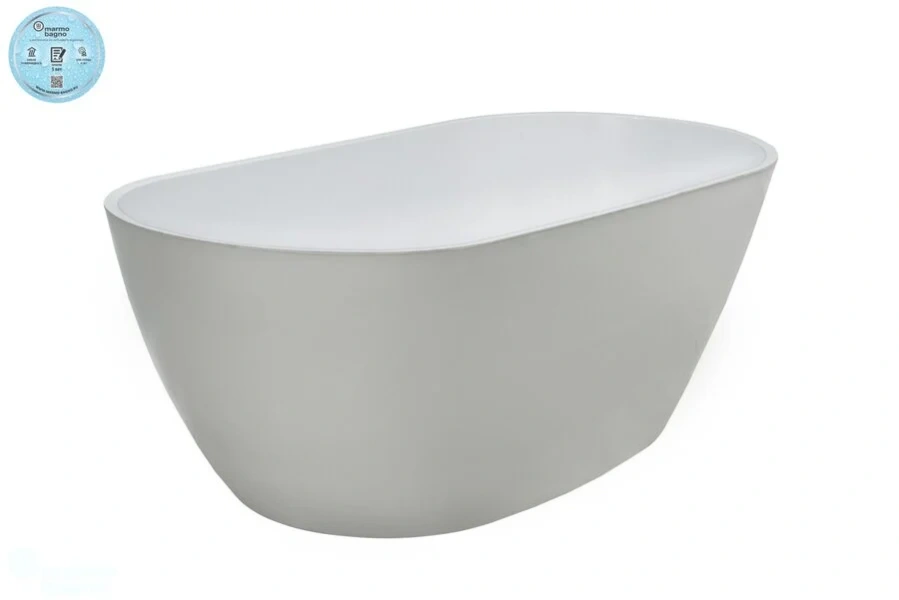 Ванна из литьевого мрамора Marmo Bagno Палермо MB-PL170-80, 168 х 80 см (детальная фотография)