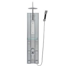 Душевая панель River 09 матовый хром