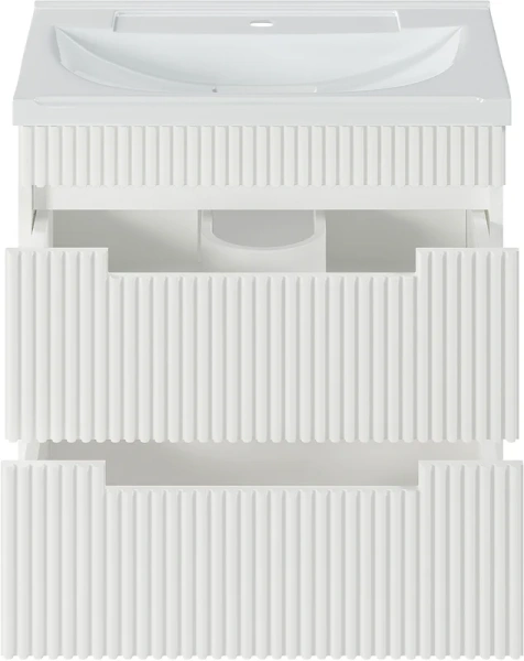 Тумба под раковину подвесная Brevita Ariana 60 см белая ARI-01060-0742Я (детальная фотография), 60 см