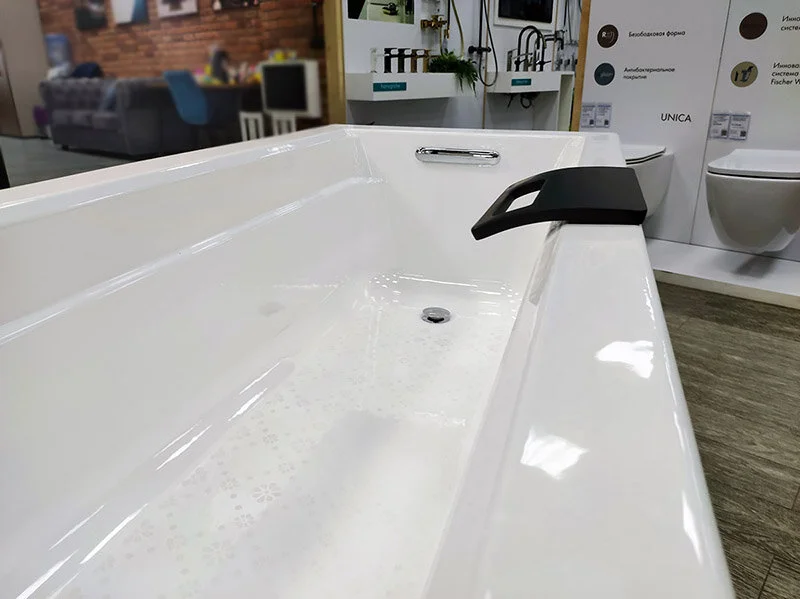 Ванна чугунная Jacob Delafon Archer E6D907-0 170х80 см отдельностоящая (детальная фотография), прямоугольные