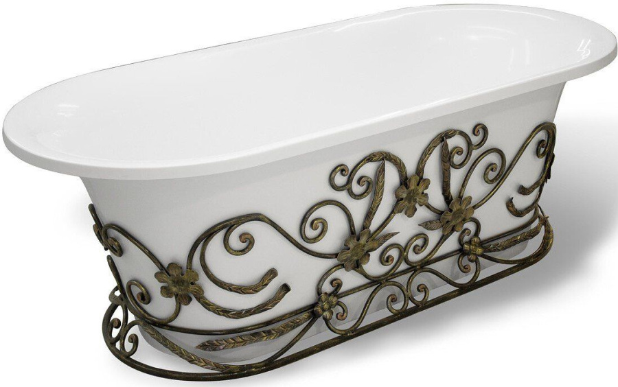 Кованая подставка для ванны Эстет Лион патина ФР-00001074 (детальная фотография)