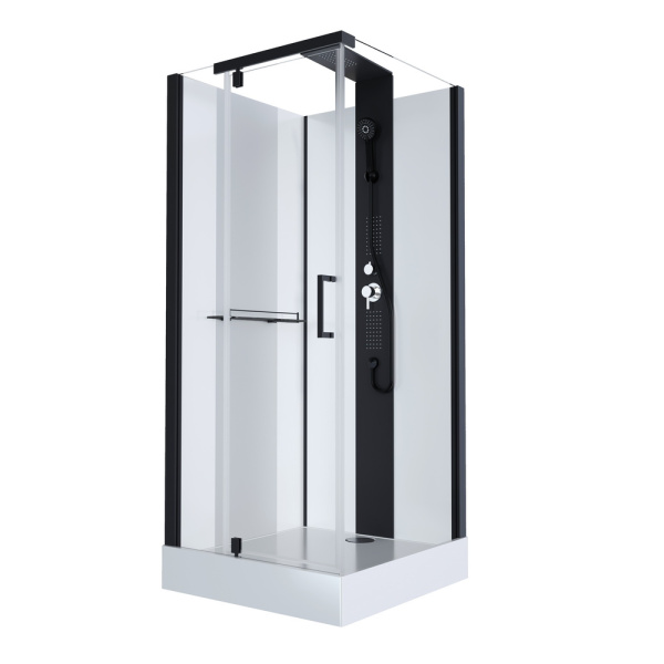Душевая кабина Black&White Galaxy G8702 90x90 см с гидромассажем 8702900 (детальная фотография)