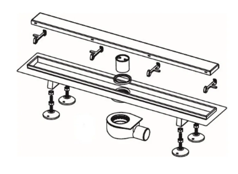 Душевой лоток Tece TECElinus 60 см хром матовый 15103069 (детальная фотография), матовый хром