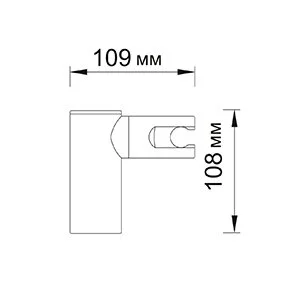 Держатель лейки WasserKRAFT настенный A008 (детальная фотография), по запросу