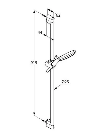 Душевой гарнитур Kludi Freshline хром 6794005-00 (детальная фотография), душевые гарнитуры