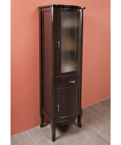 Шкаф-пенал, петли справа, стекло матовое, La Beaute Nora CNO.Dx.O - фото 40