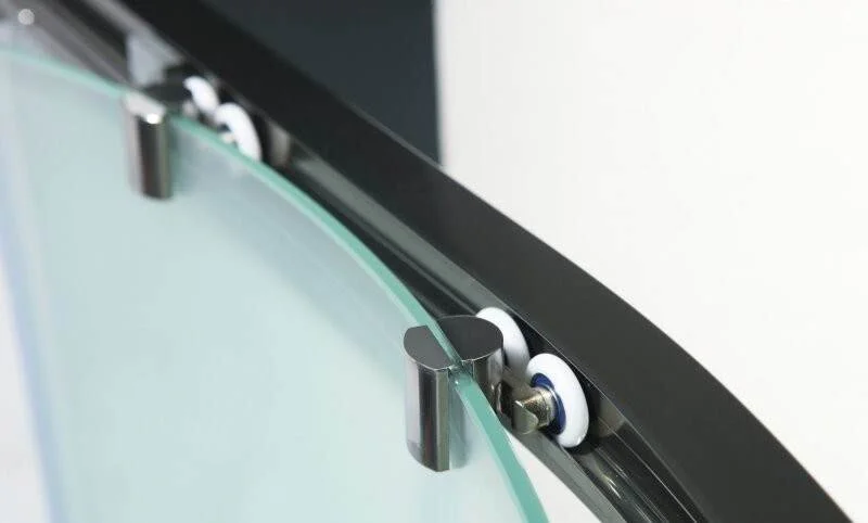 Душевой уголок Cezares Giubileo 80х80 см стекло прозрачное профиль бронза GIUBILEO-R-2-80-SCORREVOLE-C-Br (детальная фотография), 80х80