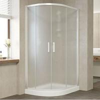 Душевой уголок профиль белый стекло сатин Vegas-glass