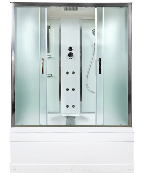 Душевая кабина Deto EM 160x85 см с гидромассажем EM4516GM (детальная фотография), прямоугольные