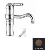 Смеситель для раковины, тёмная бронза, Nicolazzi Classica