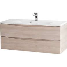Тумба под раковину подвесная BelBagno Marino 120 см с двумя выкатными ящиками, rovere grigio