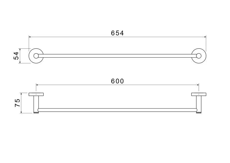 Полотенцедержатель Акватек Европа золото шлифованное AQ4114BG (детальная фотография), современные, hi-tech