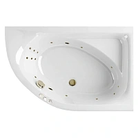 Ванна гидромассажная Excellent Aquarella Smart 150 x 100 см, правая, белый/бронза, WAEX.ARP15.SMART.BR