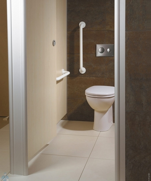 Поручень для ванной Ideal Standard Contour S6454 опорный прямой (детальная фотография), белые, другие