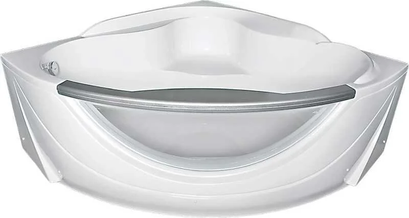Ванна акриловая 1MarKa Aima Design Grand Luxe, угловая, 155 х 155 см, со стеклом, цвет белый, 01грл1515 (детальная фотография), современныe, hi-tech