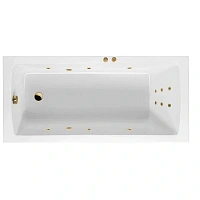 Ванна гидромассажная Excellent Aquaria Line 170 x 75 см, белый/золото, WAEX.AQU17.LINE.GL
