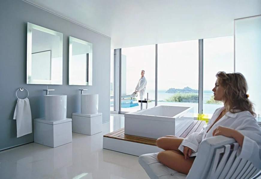 Смеситель для раковины Axor Starck X 10070000 (детальная фотография), хром