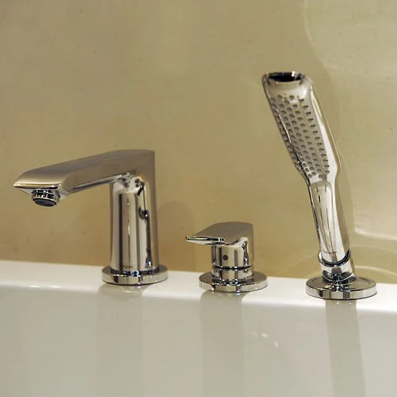 Смеситель для ванны Hansgrohe Metris хром 31190000 (детальная фотография), современные, hi-tech